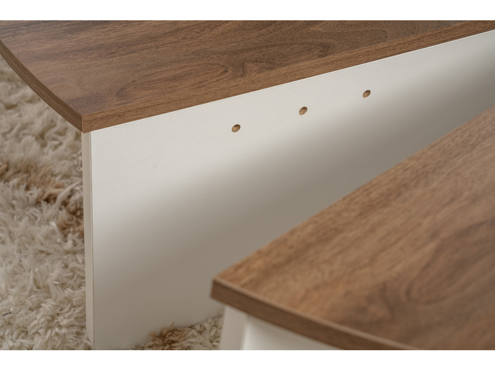 Mesa de centro de madeira "Orion" 90 x 60 x 30 cm - Nogueira