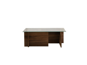Mesa de centro em madeira "Vetrino" - 105 x 65 x 40 cm - Nogueira