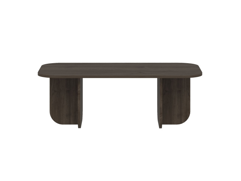 Mesa de centro em madeira "Becaj" - 120 x 60 x 41 cm - Nogueira