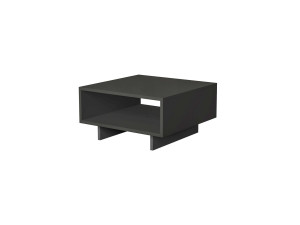 Mesa de centro de madeira "Hola" - 60 x 60 x 32 cm - Cinzento antracite