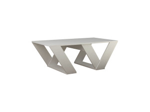 Mesa de centro de madeira "Pipra" - 110 x 60 x 40 cm - Branco
