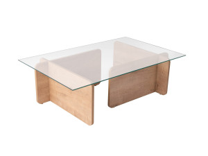 Mesa de centro em madeira "Flavio" - 105 x 65 x 30 cm - Carvalho