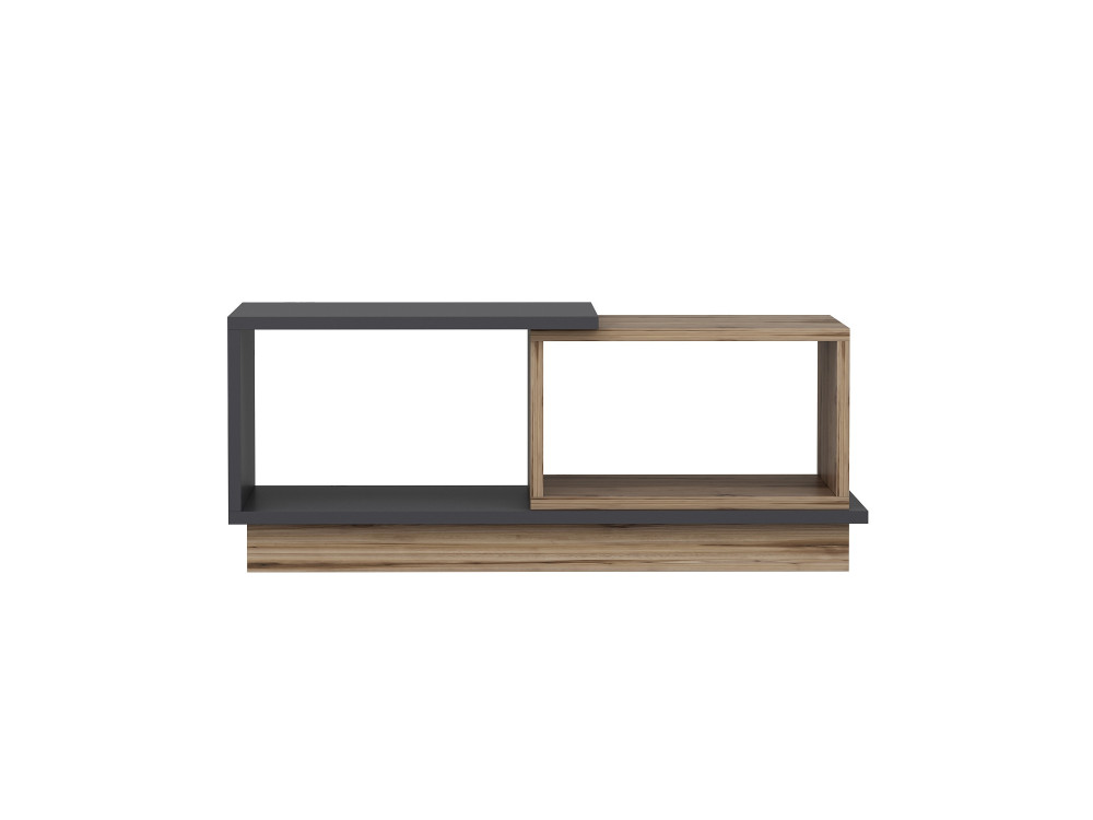 Mesa de centro em madeira "Consept" - 90 x 45 x 36 cm - Cinzento antracite