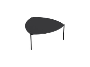 Mesa de centro de madeira "Lenny" - 90 x 89 x 40 cm - Antracite