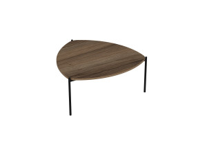 Mesa de centro em madeira "Lenny" - 90 x 89 x 40 cm - Nogueira