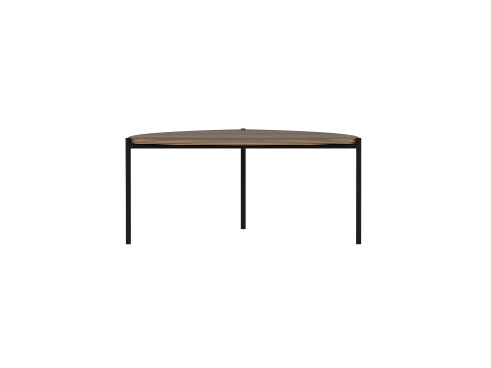 Mesa de centro em madeira "Lenny" - 90 x 89 x 40 cm - Nogueira