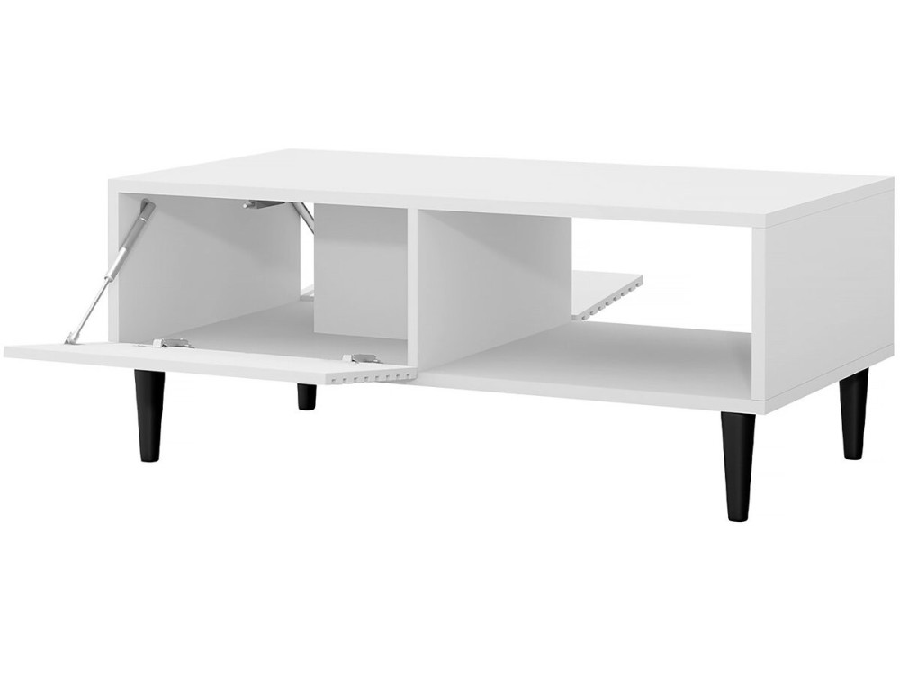 Mesa de centro "Nakomo" - 100 x 41 x 52 cm - Branco