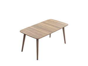 Mesa de centro de madeira "Luci" 100 x 53 x 45 cm - Nogueira