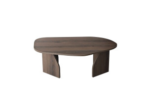 Mesa de centro de madeira "Rock" 100 x 60 x 35 cm - Nogueira