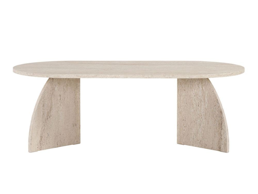 Mesa de centro de madeira "Melina" 120 x 60 x 40 cm - Travertino