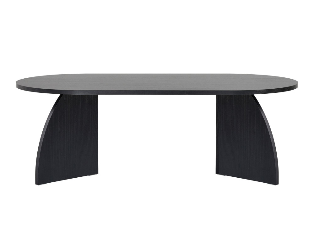 Mesa de centro de madeira "Melina" 120 x 60 x 40 cm - Madeira preta