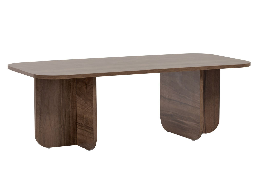 Mesa de centro de madeira "Akira" 120 x 60 x 41 cm - Nogueira
