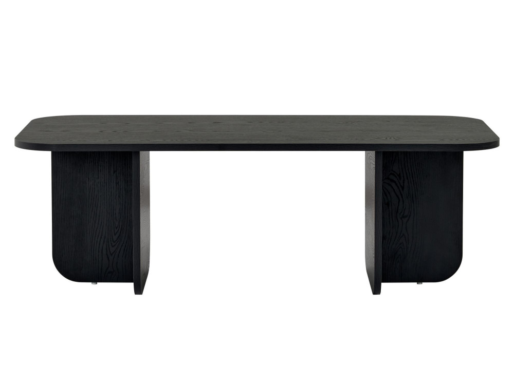 Mesa de centro de madeira "Akira" 120 x 60 x 41 cm - Madeira preta