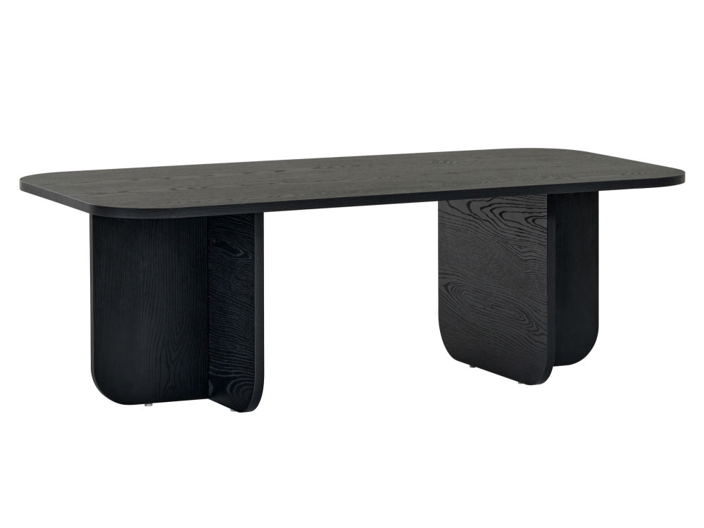 Mesa de centro de madeira "Akira" 120 x 60 x 41 cm - Madeira preta