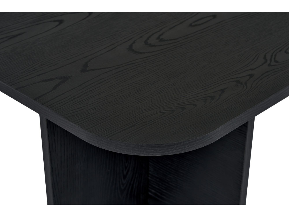 Mesa de centro de madeira "Akira" 120 x 60 x 41 cm - Madeira preta