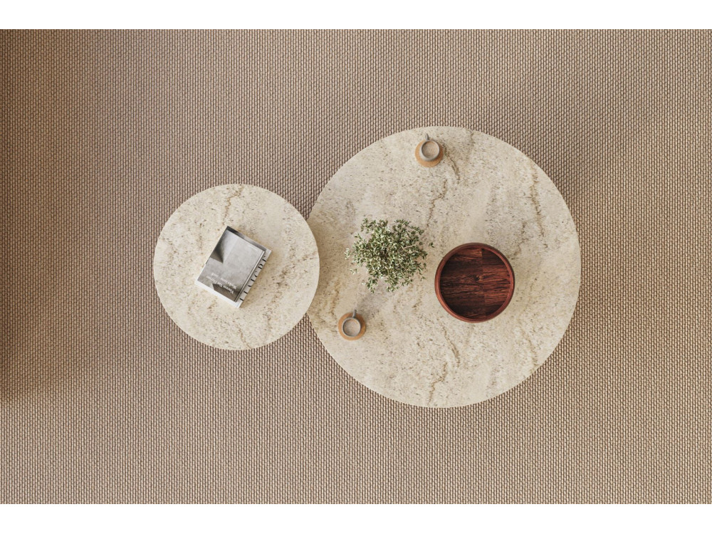 Conjunto de mesa de centro em madeira "Private" 70 x 70 x 40 cm - Travertino
