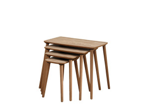 Luci" Mesa de encaixe de madeira com 4 peças 70 x 40 x 55 cm - Carvalho