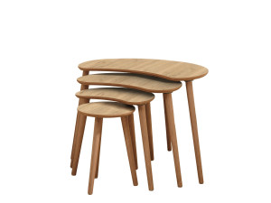 Mesa de encaixe em madeira "Moon" (4 peças) 40 x 75 x 55 cm - Carvalho