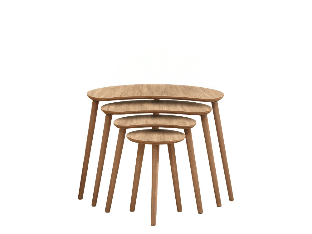 Mesa de encaixe em madeira "Moon" (4 peças) 40 x 75 x 55 cm - Carvalho
