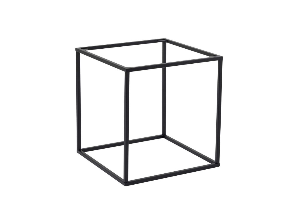 Mesa de centro metálica "Koala" 45 x 45 x 52 cm - Preto