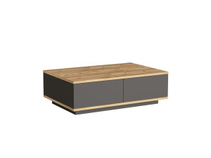 Mesa de centro em madeira "Frew" - 90 x 60 x 28 cm - Castanho