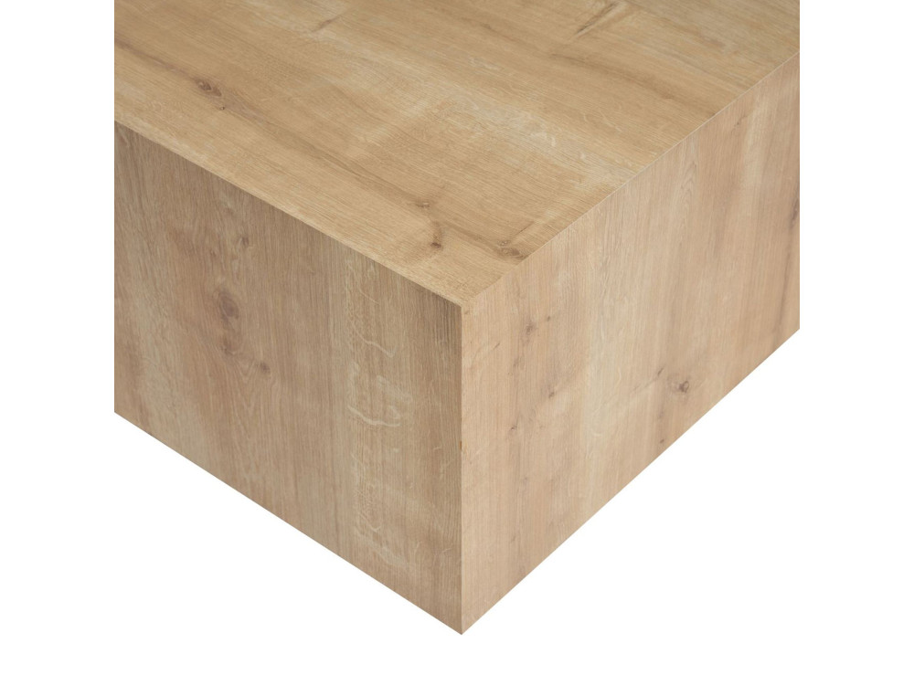 Mesa de centro "Prizma" em MDF - 90 x 90 x 35 cm - Carvalho safira