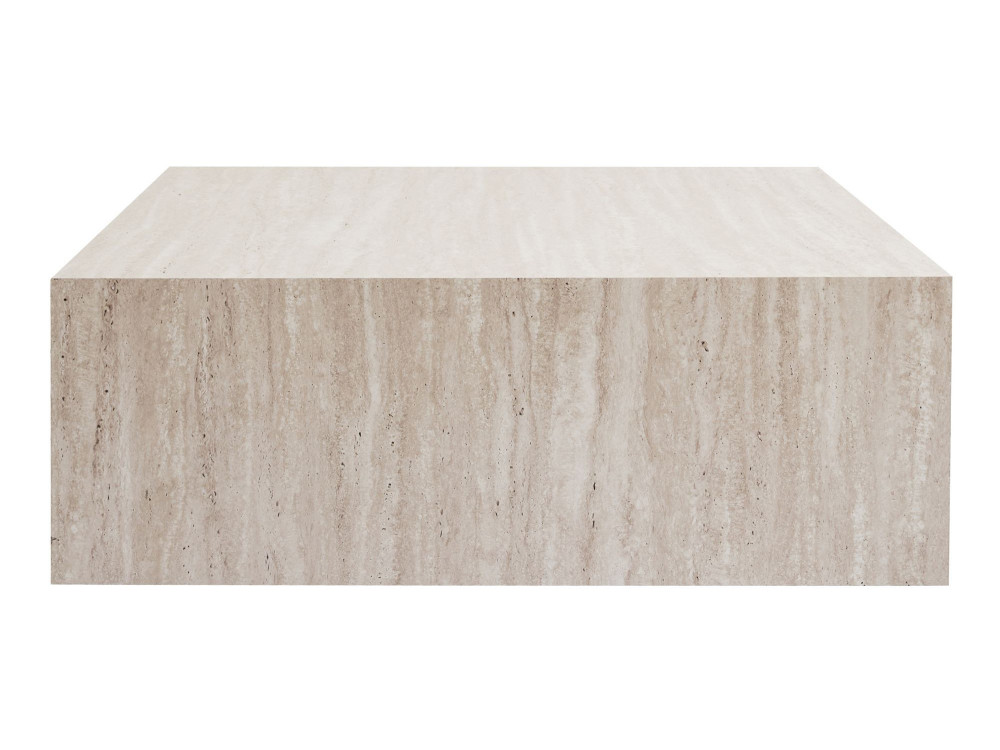 Mesa de centro em MDF "Prizma" - 90 x 90 x 35 cm - Travertino