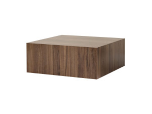 Mesa de centro em MDF "Prizma" - 90 x 90 x 35 cm - Nogueira