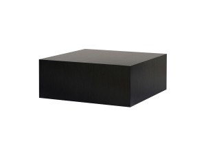 Mesa de centro "Prizma" em MDF - 90 x 90 x 35 cm - Madeira preta