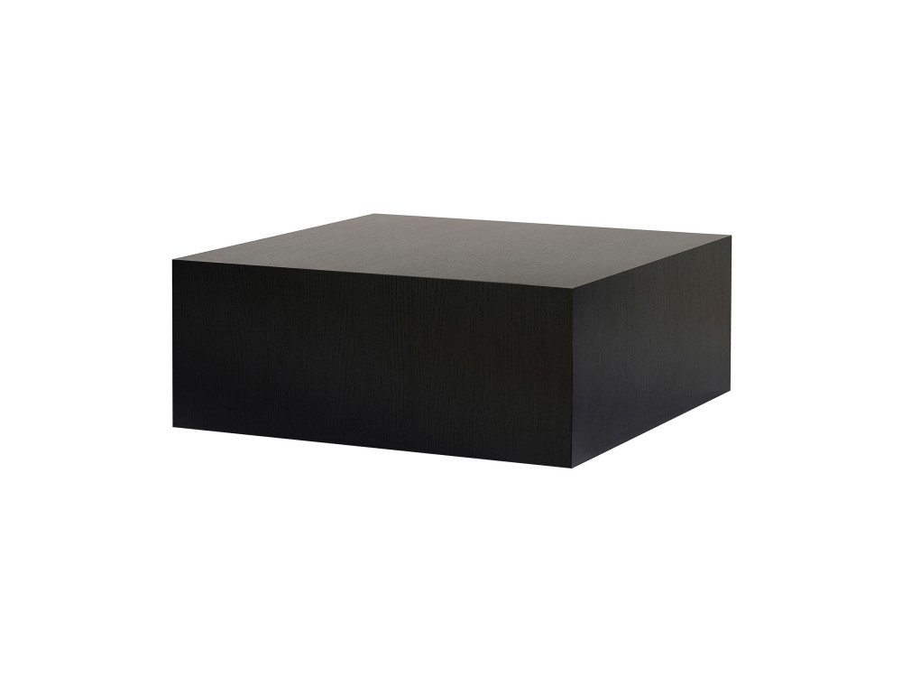 Mesa de centro "Prizma" em MDF - 90 x 90 x 35 cm - Madeira preta