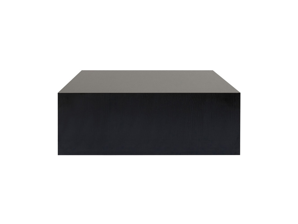 Mesa de centro "Prizma" em MDF - 90 x 90 x 35 cm - Madeira preta