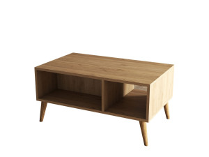 Mesa de centro em madeira "Exxen" - 90 x 41 x 54 cm - Castanho