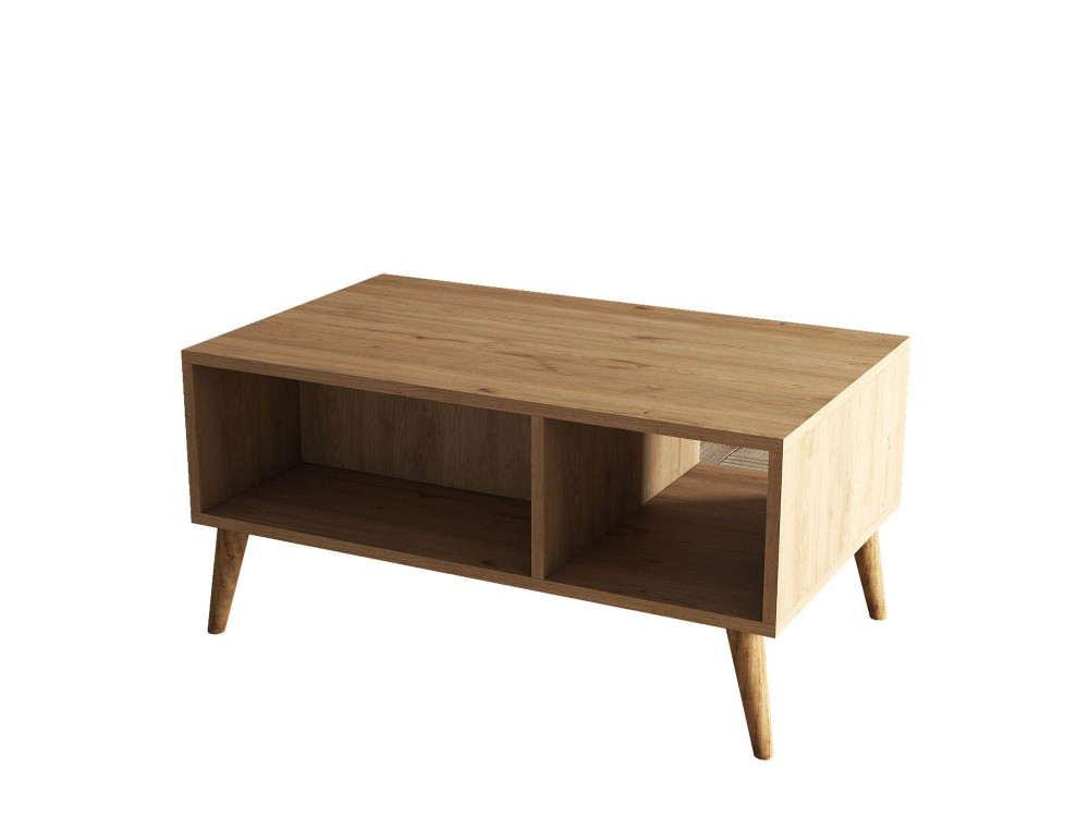 Mesa de centro em madeira "Exxen" - 90 x 41 x 54 cm - Castanho