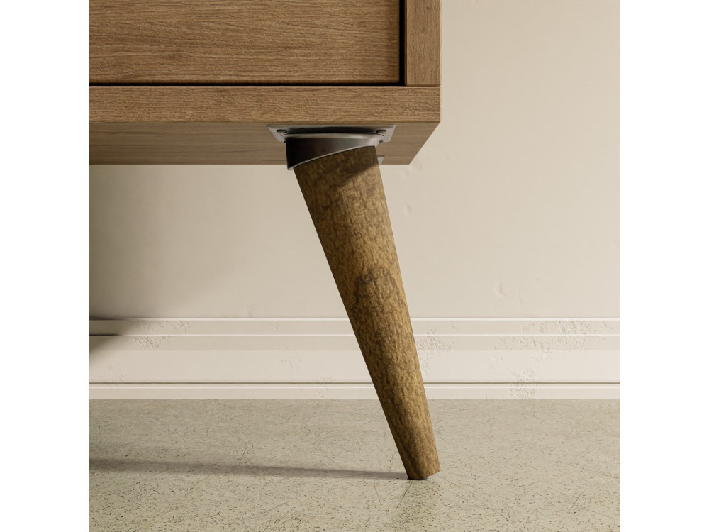 Mesa de centro em madeira "Exxen" - 90 x 41 x 54 cm - Castanho