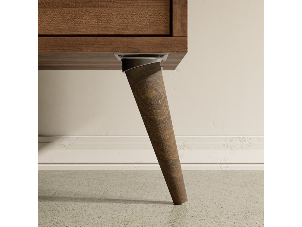 Mesa de centro em madeira "Exxen" - 90 x 41 x 54 cm - Cinzento antracite