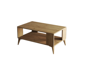 Mesa de centro de madeira "Authentic" - 90 x 41 x 54 cm - Castanho