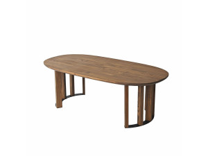 Mesa de centro em madeira "Elysia" - 120 x 60 x 40 cm - Castanho