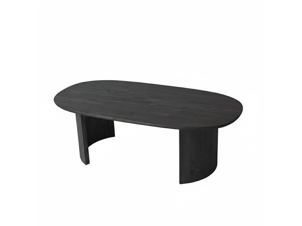 Mesa de centro em madeira "Hudson" - 120 x 60 x 40 cm - Cinzento antracite