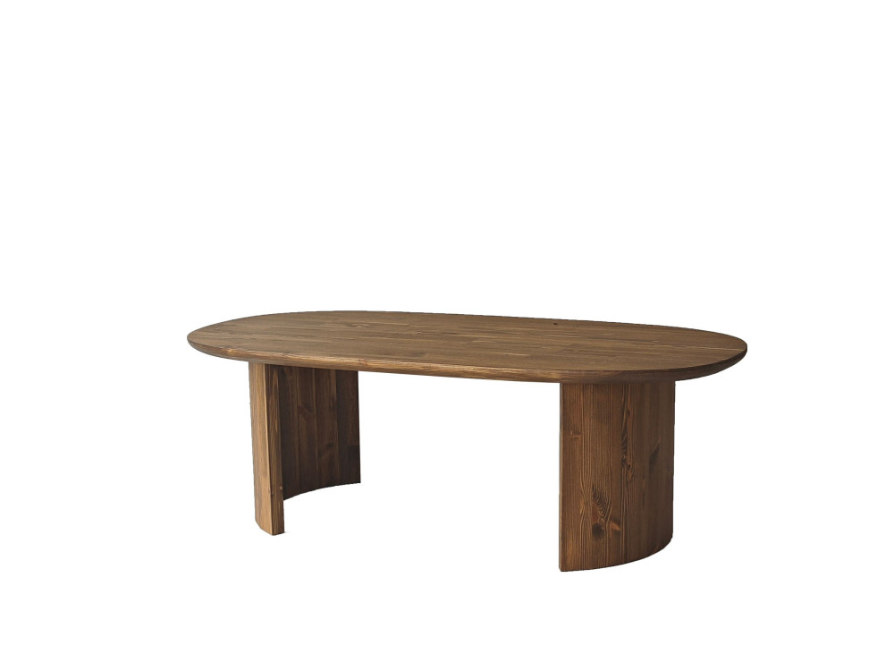 Mesa de centro em madeira "Hudson" - 120 x 60 x 40 cm - Castanho