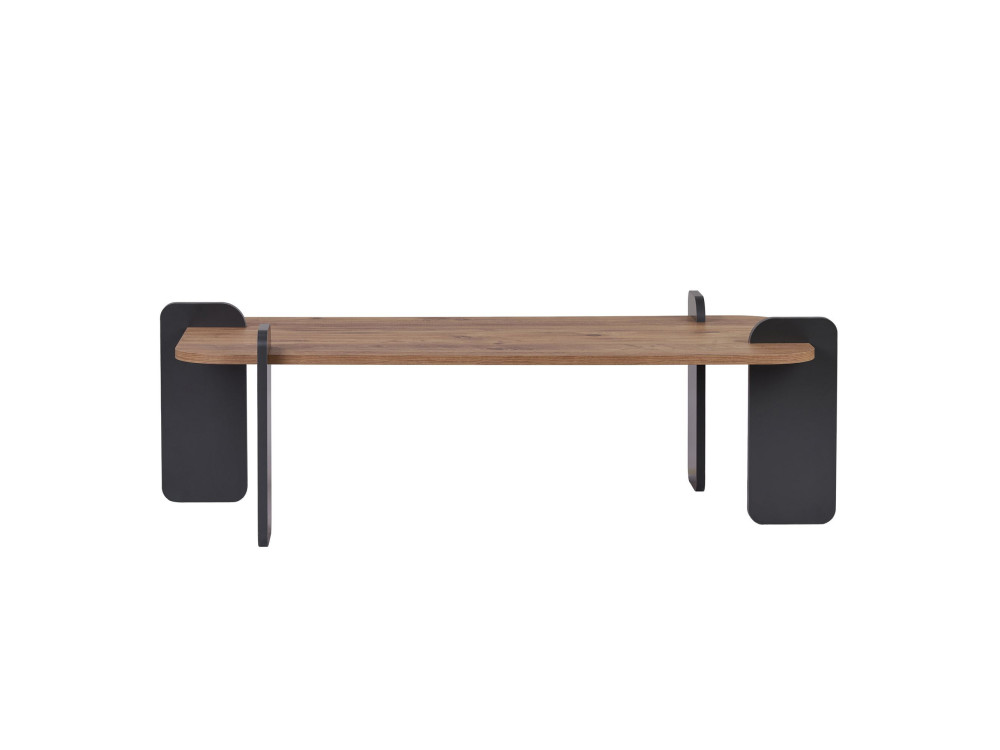 Mesa de centro em madeira "Renard" - 120 x 60 x 35 cm - Castanho claro