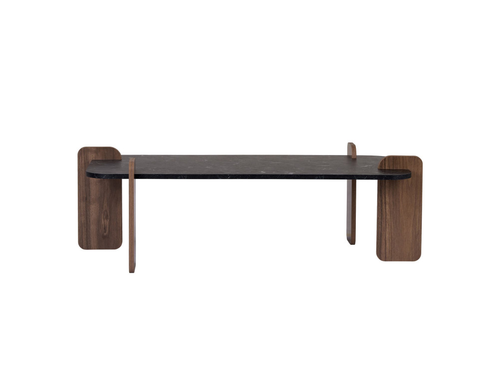 Mesa de centro em madeira "Renard" - 120 x 60 x 35 cm - Preto