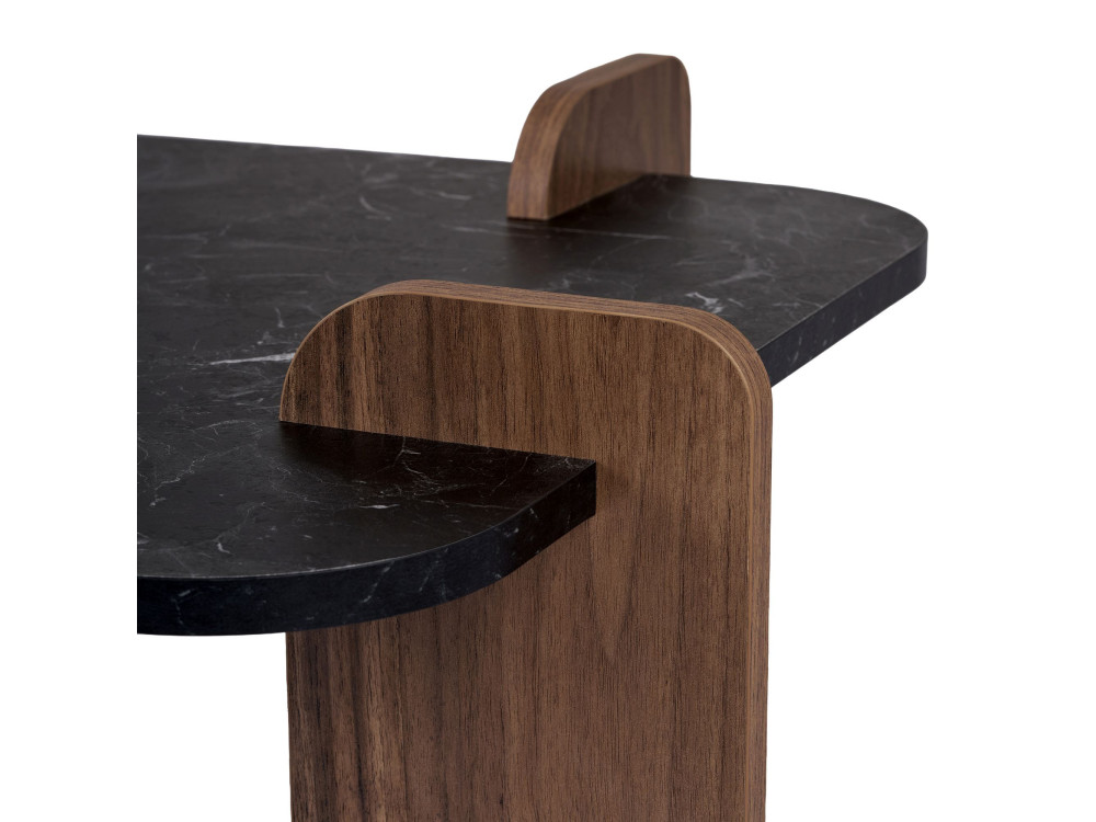 Mesa de centro em madeira "Renard" - 120 x 60 x 35 cm - Preto