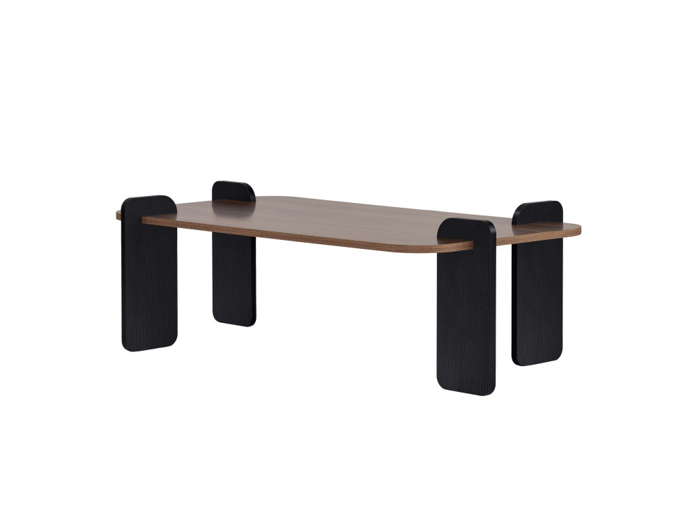 Mesa de centro em madeira "Renard" - 120 x 60 x 35 cm - Castanho
