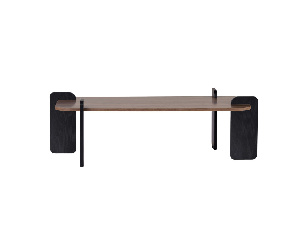 Mesa de centro em madeira "Renard" - 120 x 60 x 35 cm - Castanho