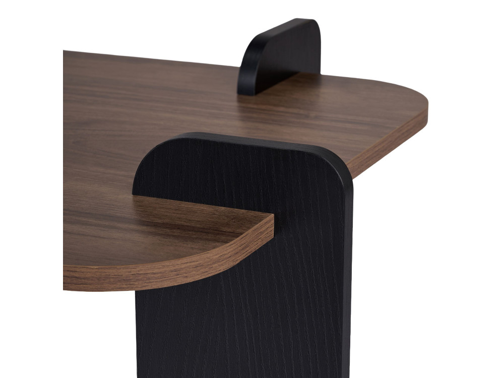 Mesa de centro em madeira "Renard" - 120 x 60 x 35 cm - Castanho