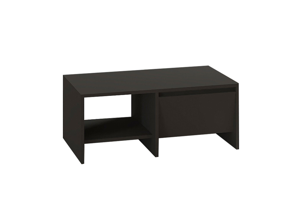 Mesa de centro de madeira "Laris" - 90 x 45 x 35 cm - Cinzento antracite