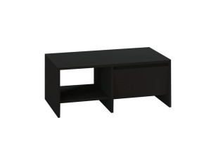 Mesa de centro de madeira "Laris" - 90 x 45 x 35 cm - Preto