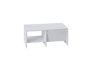 Mesa de centro de madeira "Laris" - 90 x 45 x 35 cm - Branco