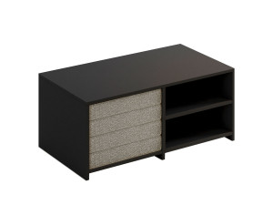 Conjunto de mesa de centro em madeira "Gord" - 90 x 45 x 44,1 cm - Antracite