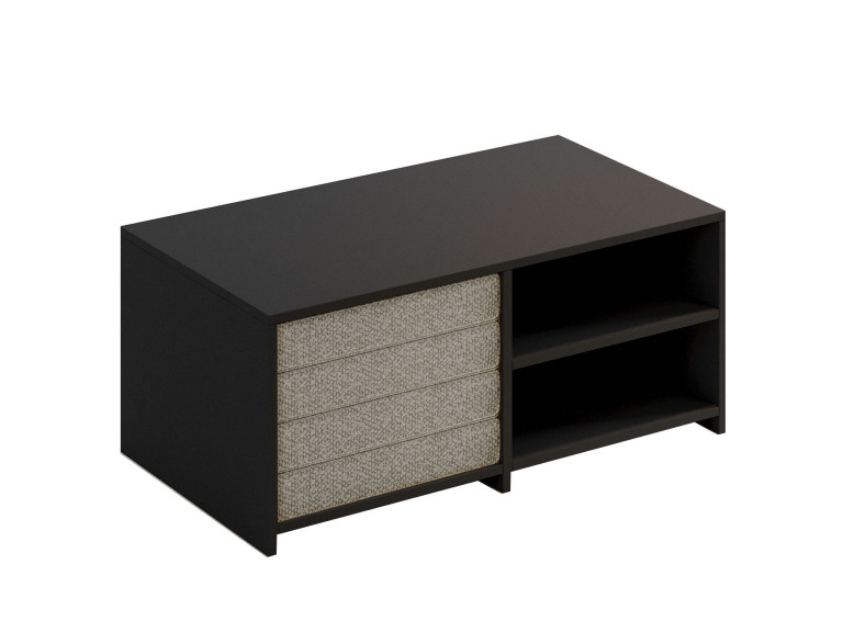 Conjunto de mesa de centro em madeira "Gord" - 90 x 45 x 44,1 cm - Antracite